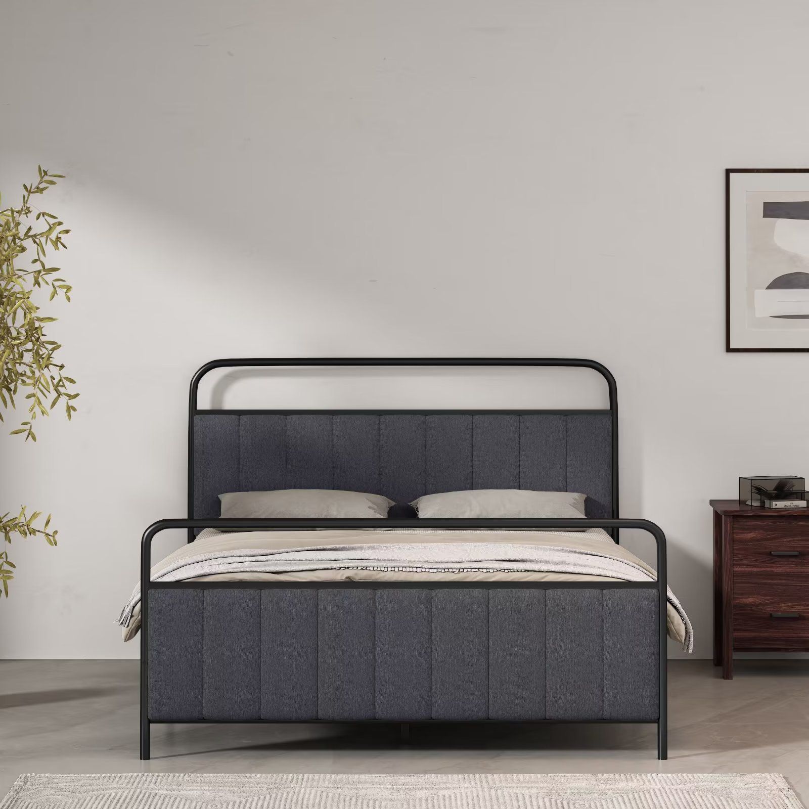 Ebern Designs Emirah Upholstered Bed & Reviews Ebern Designs Emirah Upholstered Bed & Reviews